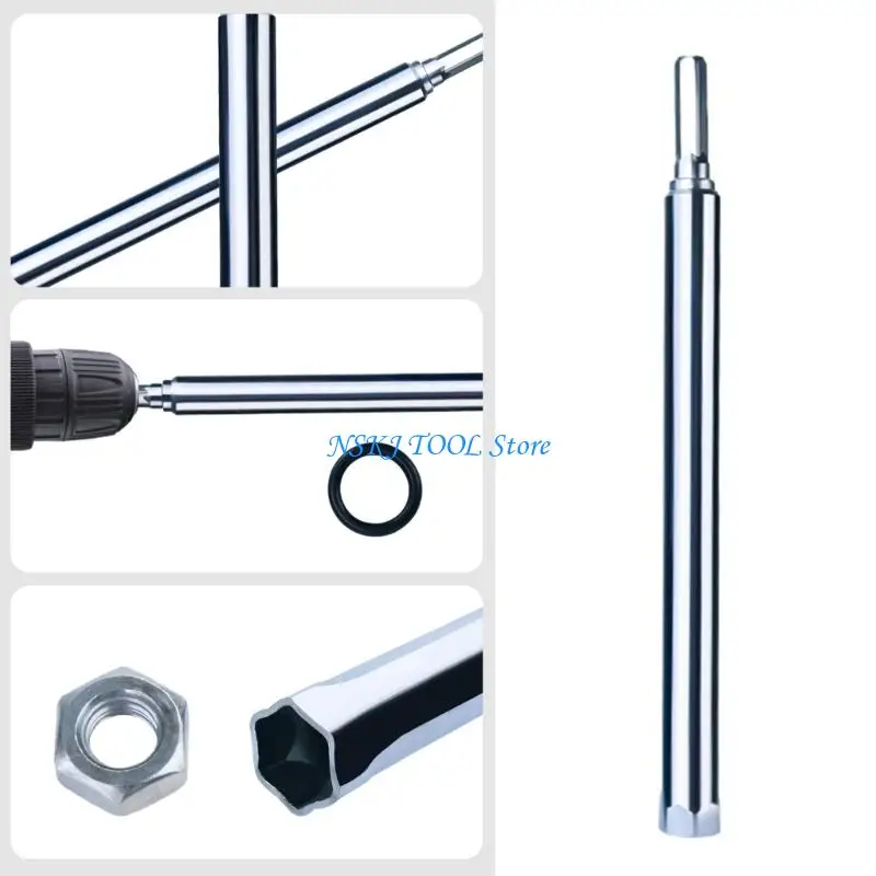 

L8RC Ceiling Leveling Sleeve with 1/4" Shank Screw Sleeve Rod Nut Driver Tool