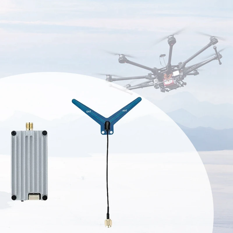 โมดูลเครื่องส่งสัญญาณวิดีโอ FPV ระบบ8CH 1.3g 4W vtx สำหรับโดรน FPV พลังงานสูงเครื่องส่งสัญญาณระยะไกล