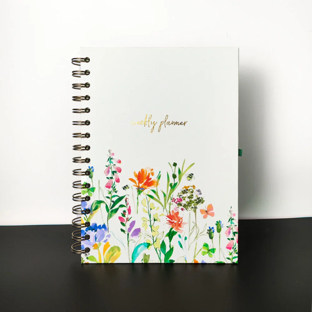 weekly planner daily Spiral notebook Coil notepad budget planning PU cover journal notebook Time Management Study planer 2025