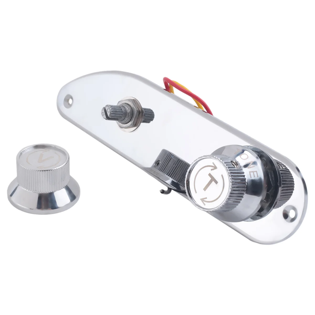 

A79E-Chrome Control Plate For Genuine Fender 51 P Bass Guitar