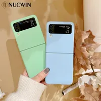 For Samsung Z Flip 7 Fashion Ultra Thin Candy Pure Color Case For Samsung Galaxy Z Flip 4 5 6 7 FE Shockproof Soft TPU Cover