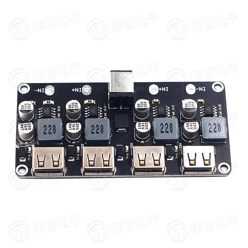 4-way fast charging module 12V24V to QC3.0 fast charging single USB mobile phone charging board