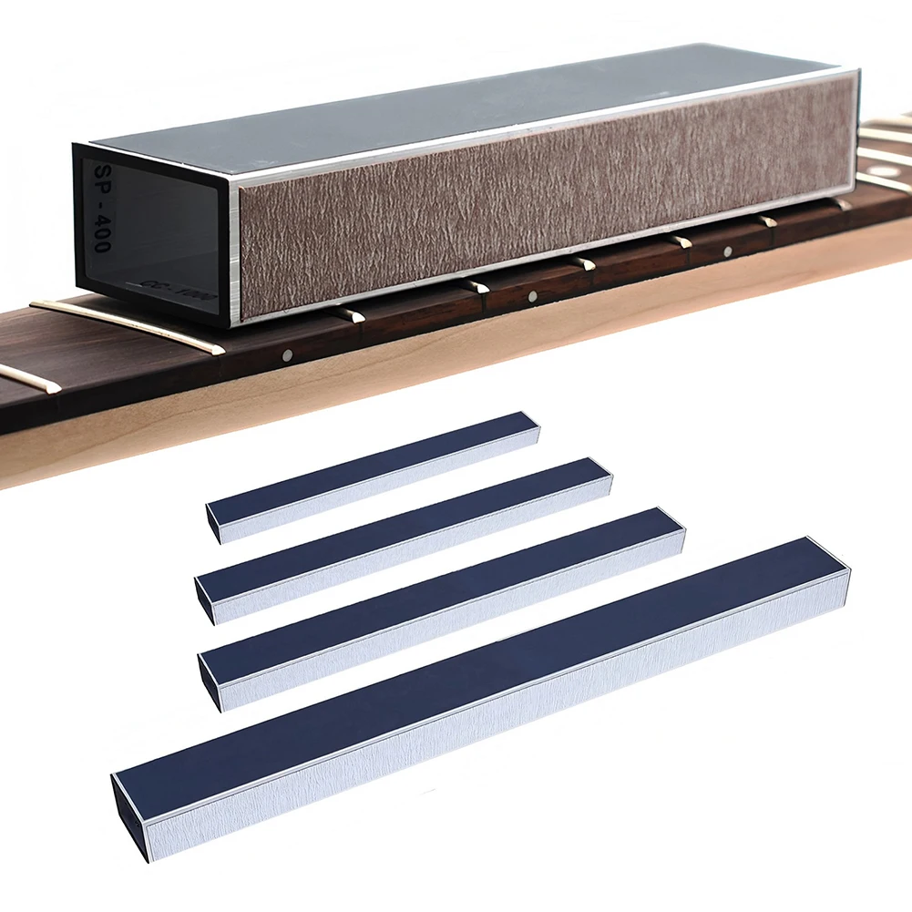 Guitar Fret Leveling Beam with Sandpapers Fret Leveler Bass Guitar Leveler for Guitar Repair Polishing & Maintenan
