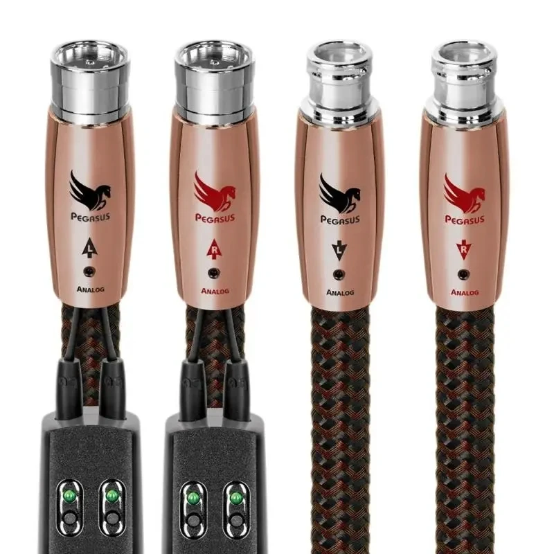 HiFi Audio Hi-End Pair Audiophile Pegasus XLR Balanced Cable PSC+ Copper Interconnect Line with Noise-Dissipation System