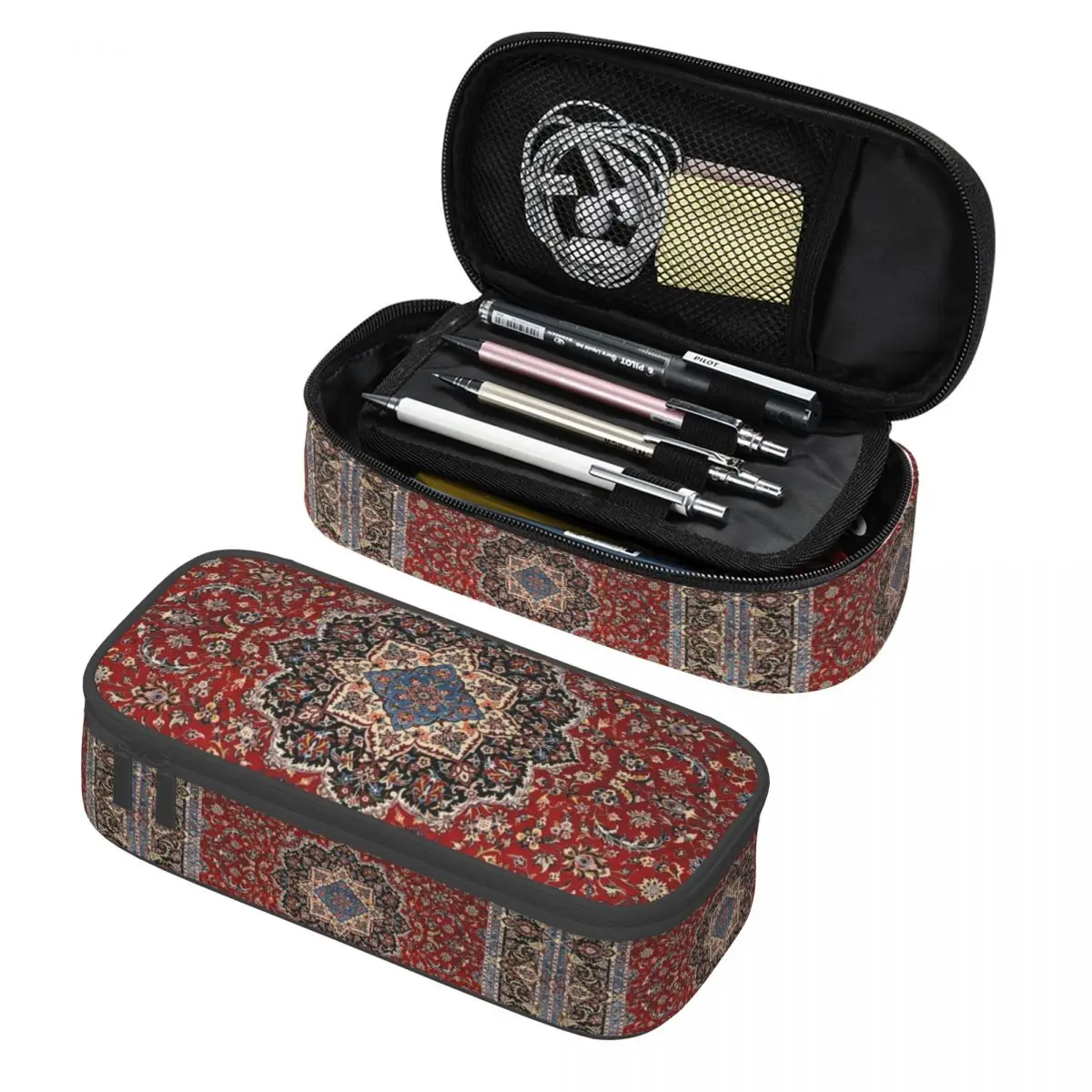 Custom Vintage Oriental Traditional Moroccan Turkish Style Pencil Case for Bohemian Pen Box Bag School Accessories