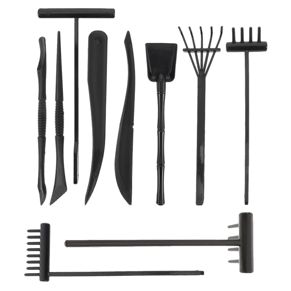 

10 Pcs Zen Garden Sand Table Tools Rakes Other Bamboo Products Japanese Crafts Plastic Supplies