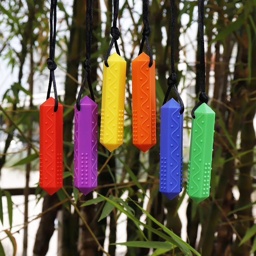 Sensory Chew Necklace for Kids,Silicone Chew Toys for Children with ADHD Autism, Anxiety