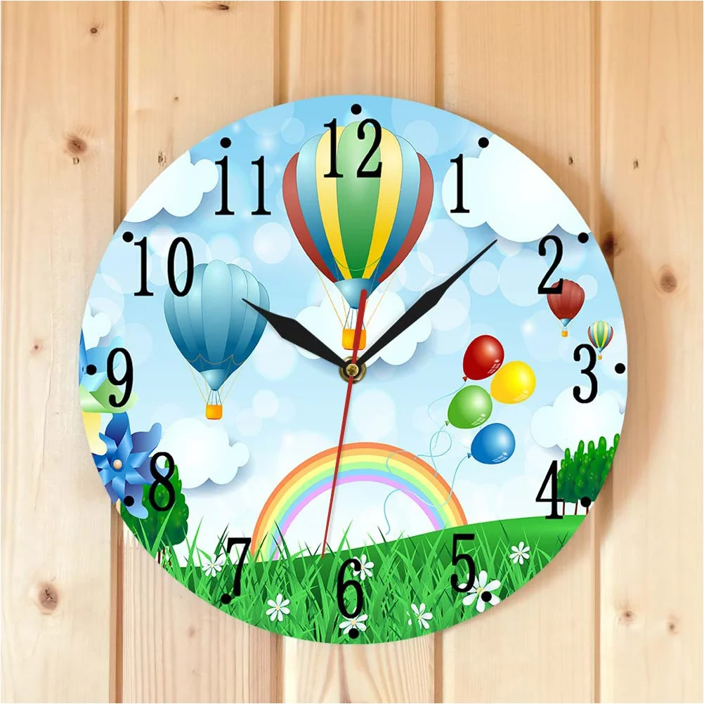 

Colorful Clock Decorative Vintage Rustic Acrylic Modern Home Bedroom Kitchen Office Living Room Operated Wall Clock
