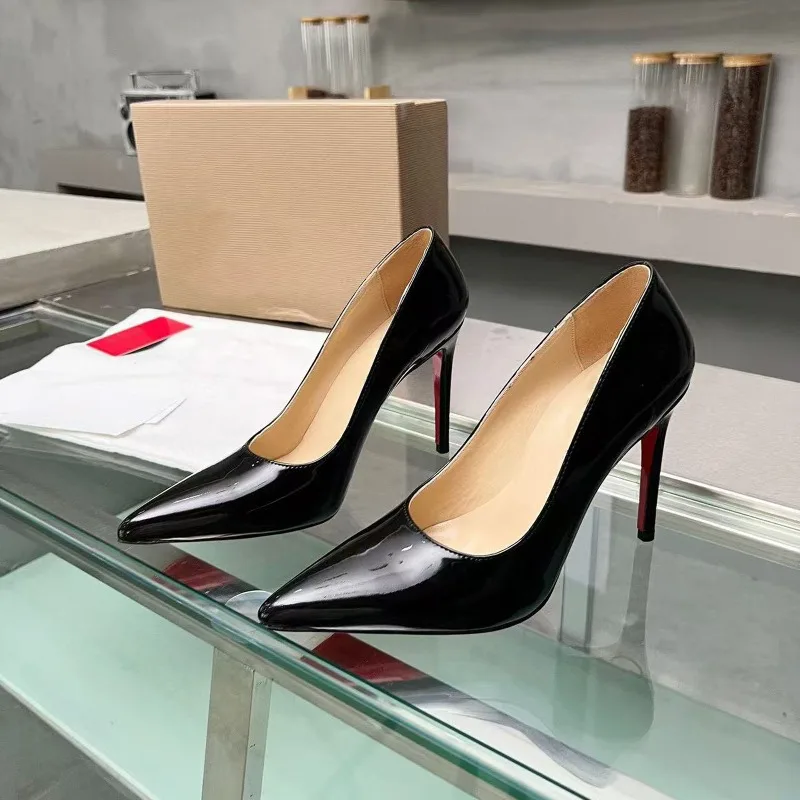 

Ladies High Heels Are Sexy and Not Tiring Fashion Side Empty High Heels with Pointed Toes and Slim Heels French Plus Size