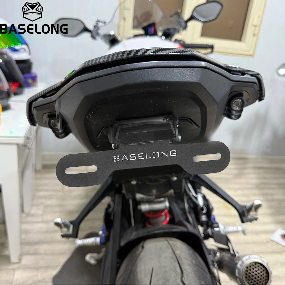 Motorcycle License Plate Holder For BMW S1000 RR 2019-2020-2021-2022-2023-2024-2025-2026 M1000RR M1000R S1000R S1000RR M / Sport