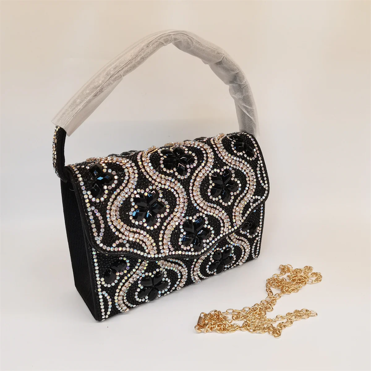 

Женский вечерний клатч со стразами, вечерняя сумочка, роскошная сумка на плечо, блестящий клатч с кристаллами, сумка со стразами F5-529-1