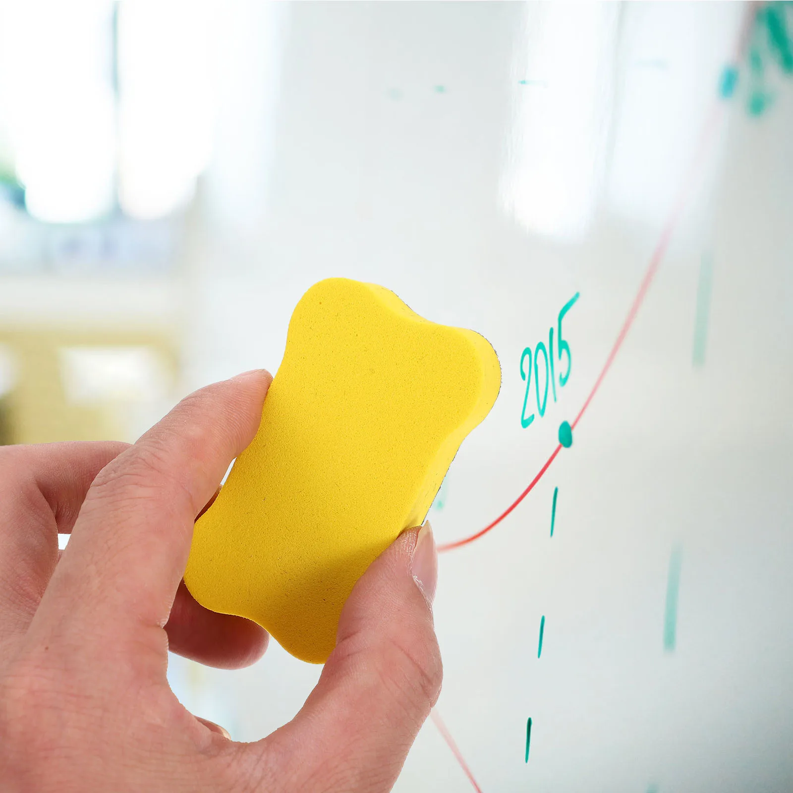 

24Pcs Dry Erase Erasers Eva Felt Cloth Bone-Shaped Portable Washable for Teachers Classroom Supplies Dry Erase Eraser