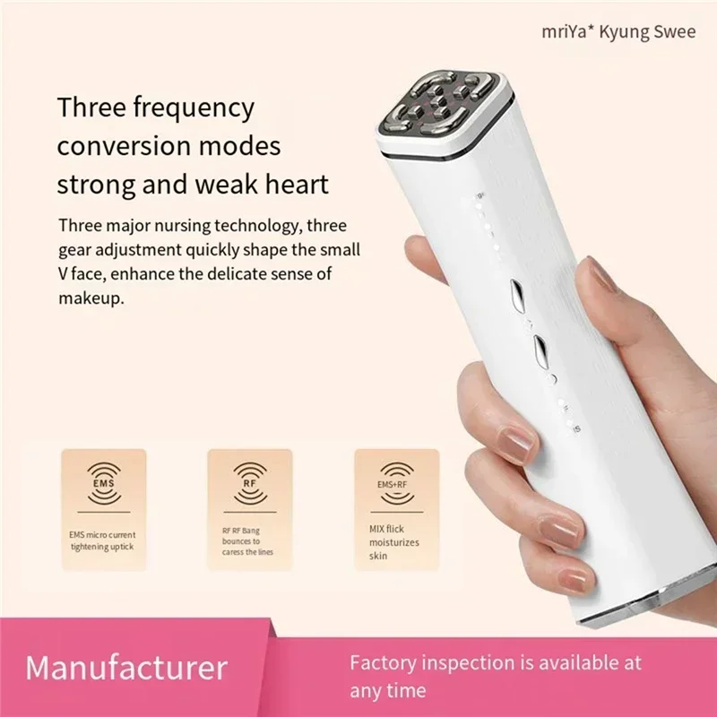 EMS Radio Frequency Beauty Device Facial Lift Firming Lines Anti-aging Freezing Age Skin Rejuvenation Photon Tighten Brighten