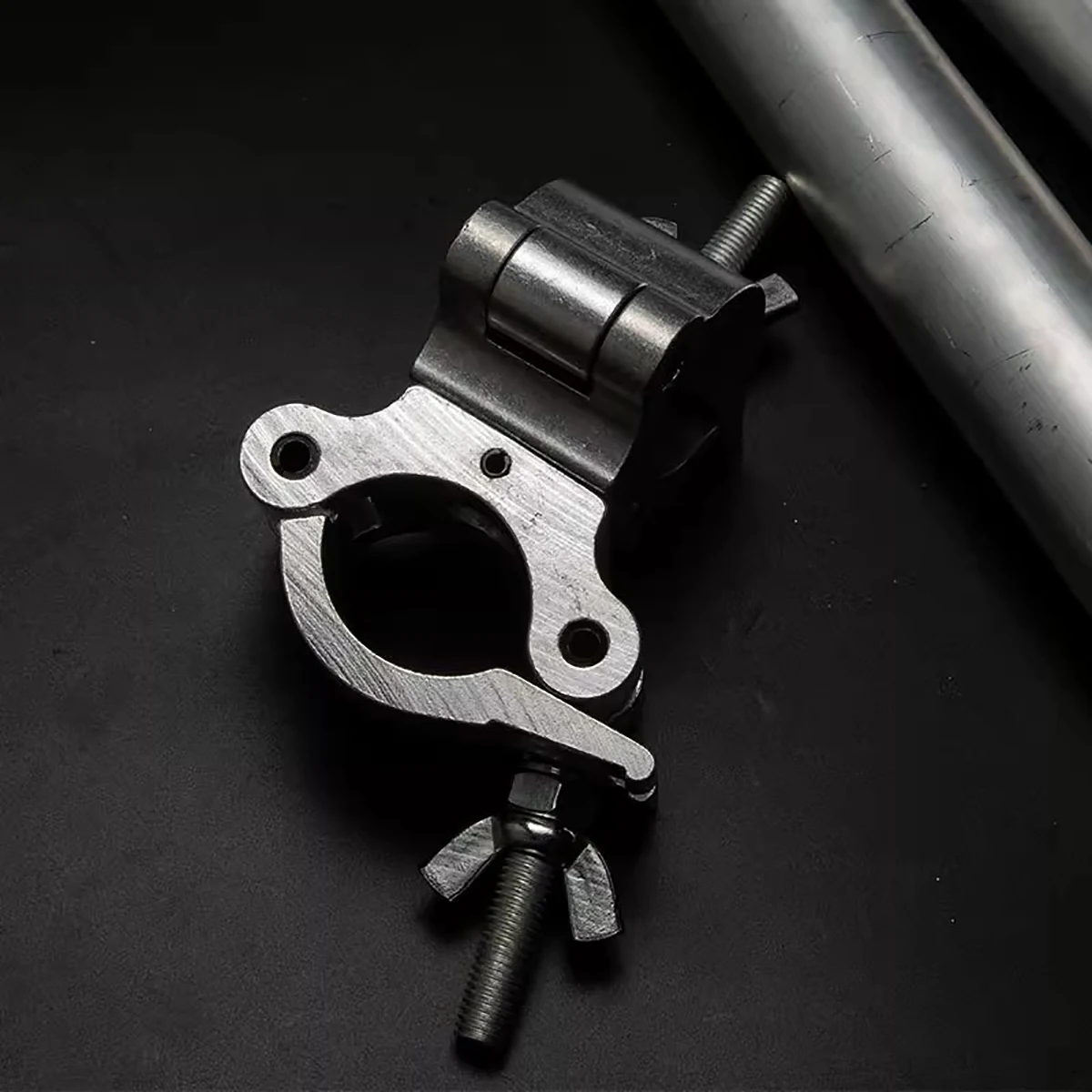 Clip di fissaggio a croce in lega di alluminio, impalcatura, fibbia di bloccaggio universale, fibbia per mensola rotante per tubo in acciaio