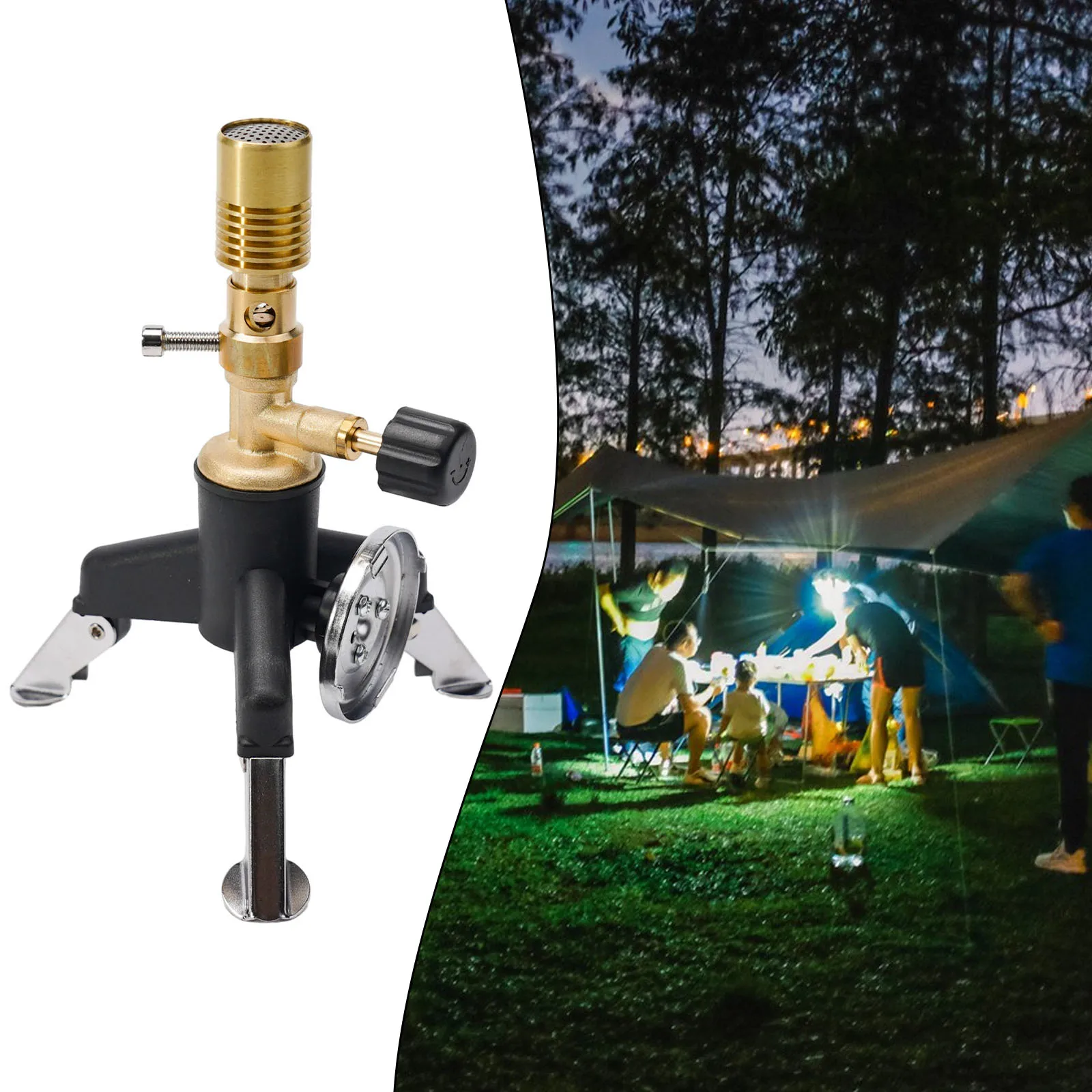 Laboratory Gas Bunsen Burner Brass Copper Adjustable Rotatable Tool Accessories Multi-functional Torch Replacement