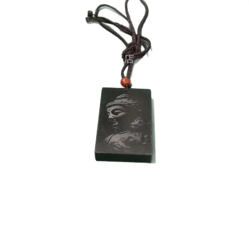 Hotan Amitabha  , 3D Pendant, Pagoda Green Jade Buddha Ornament