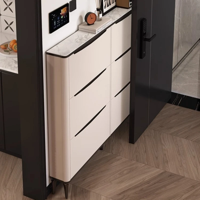 Modern Entryway Shoe Rack Space Saving Vertical BedRoom Cabinet Organised White Armarios Para Sala De Estar House Accessories