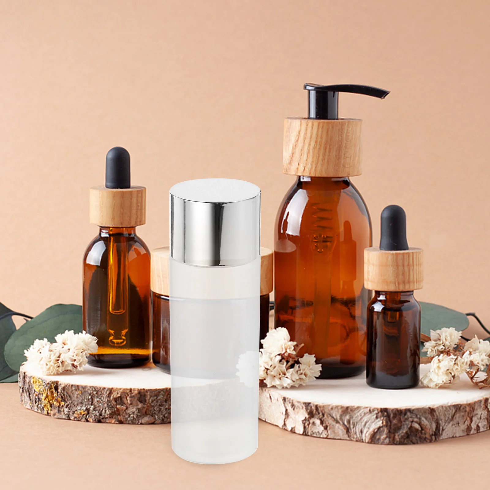 3 個 120 ミリリットル詰め替え可能漏れ防止トラベルローションボトルメイクアップシャンプー用サブパッケージング空容器サンプルボトル