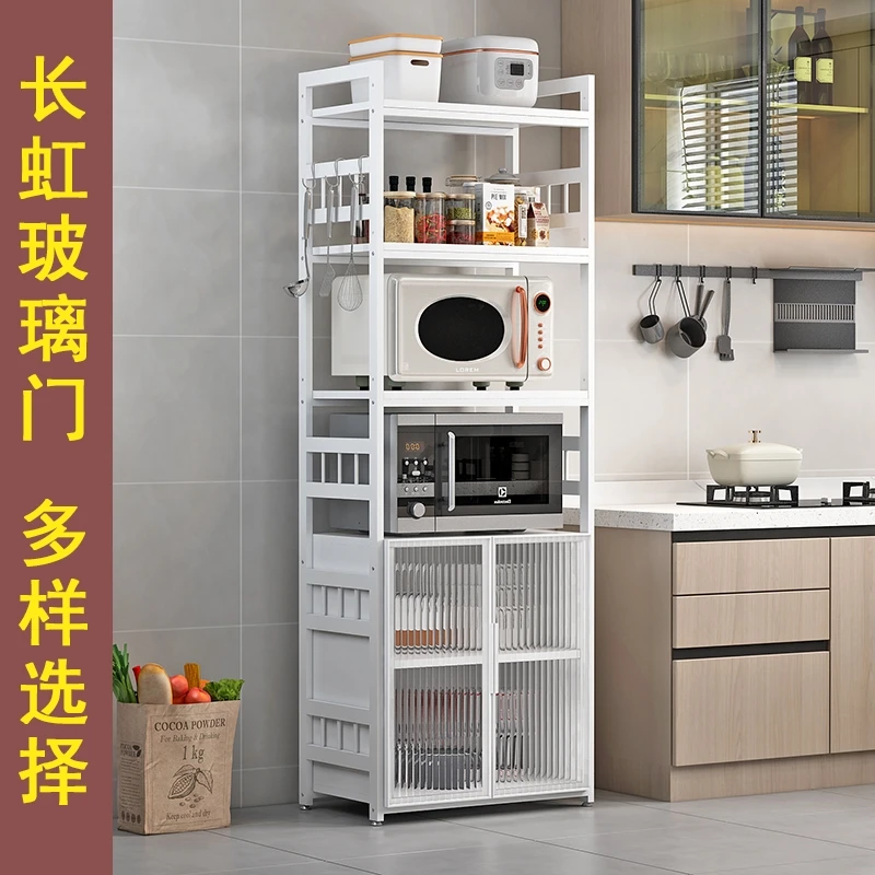 6-story minimalist luxury dining cabinet, kitchen, microwave oven storage rack, household cupboard