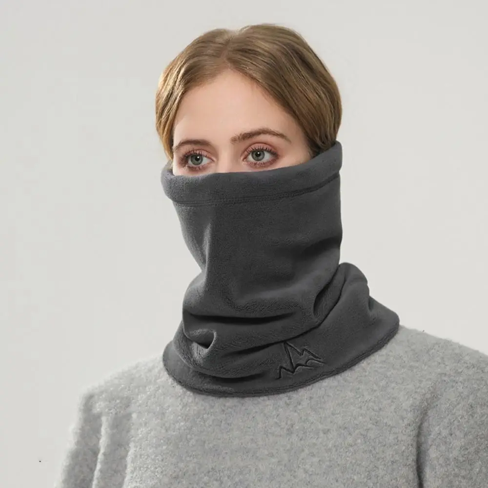 

Fashion Drawstring Fleece Hat Windproof Thickened Pullover Cap Neck Warmer Keep Warm Plush Scarf Female