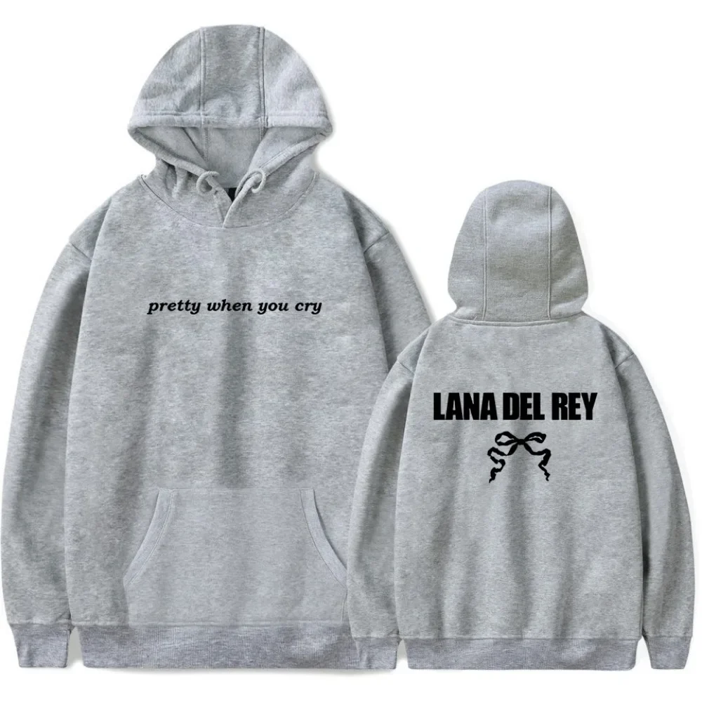 Lana del rey Pretty When You Cry Merch Hoodies Unisex Hooded Sweatshirt Casual Clothing