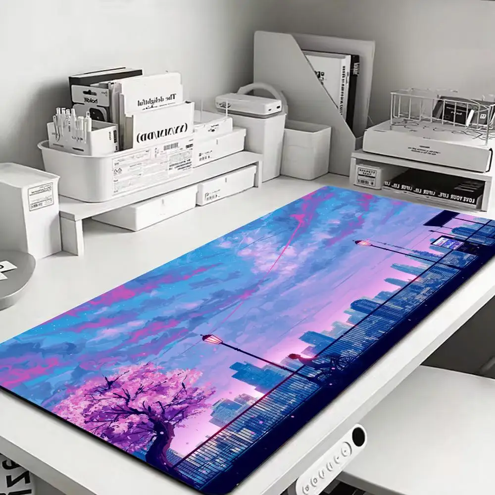 City Scenery Mouse tablet Pad Large XXL keyboard Gaming Rubber mini PC Lock Desk Mat Computer Gamers work monitor office