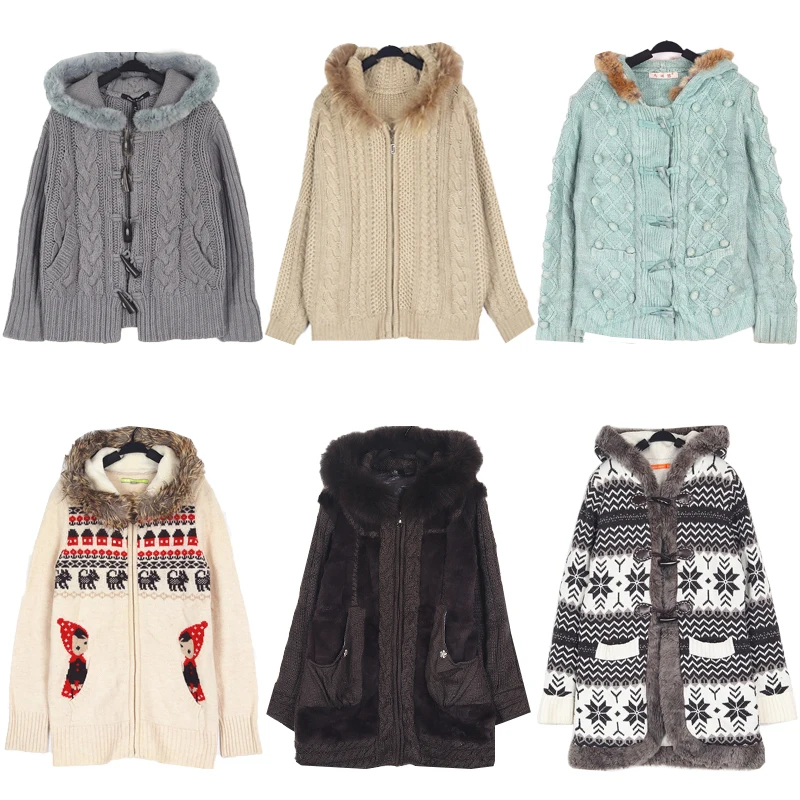 

Винтажный вязаный открытый кардиган с меховым воротником, свитер Y2K, жилет с кроликом, хиппи, пустынный, странный, женская уличная одежда