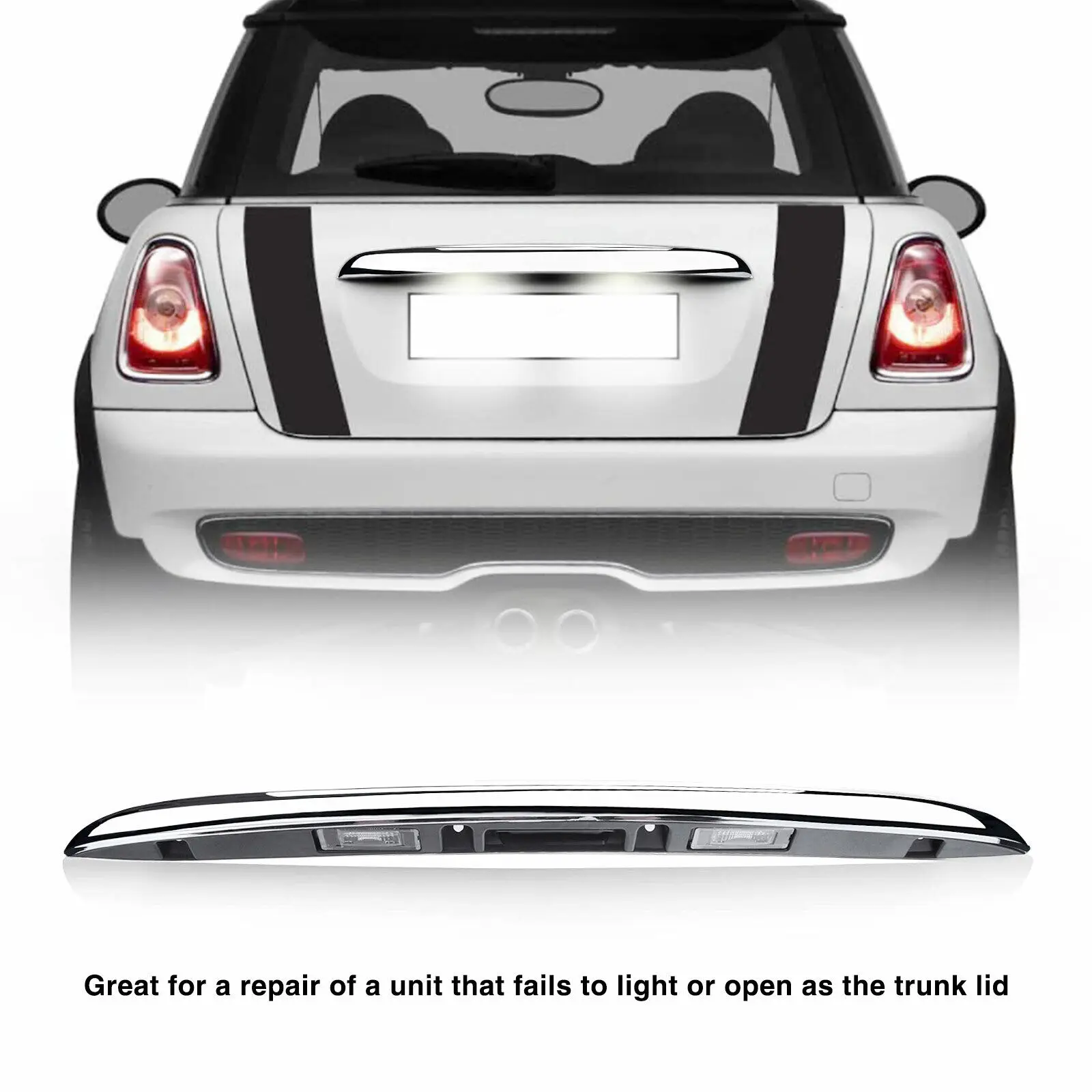 

Chrome Hatch Trunk Handle Replacement For BMW Mini Cooper R55 R56 R57 R58 R59 R60 R61 OE#:51132753603