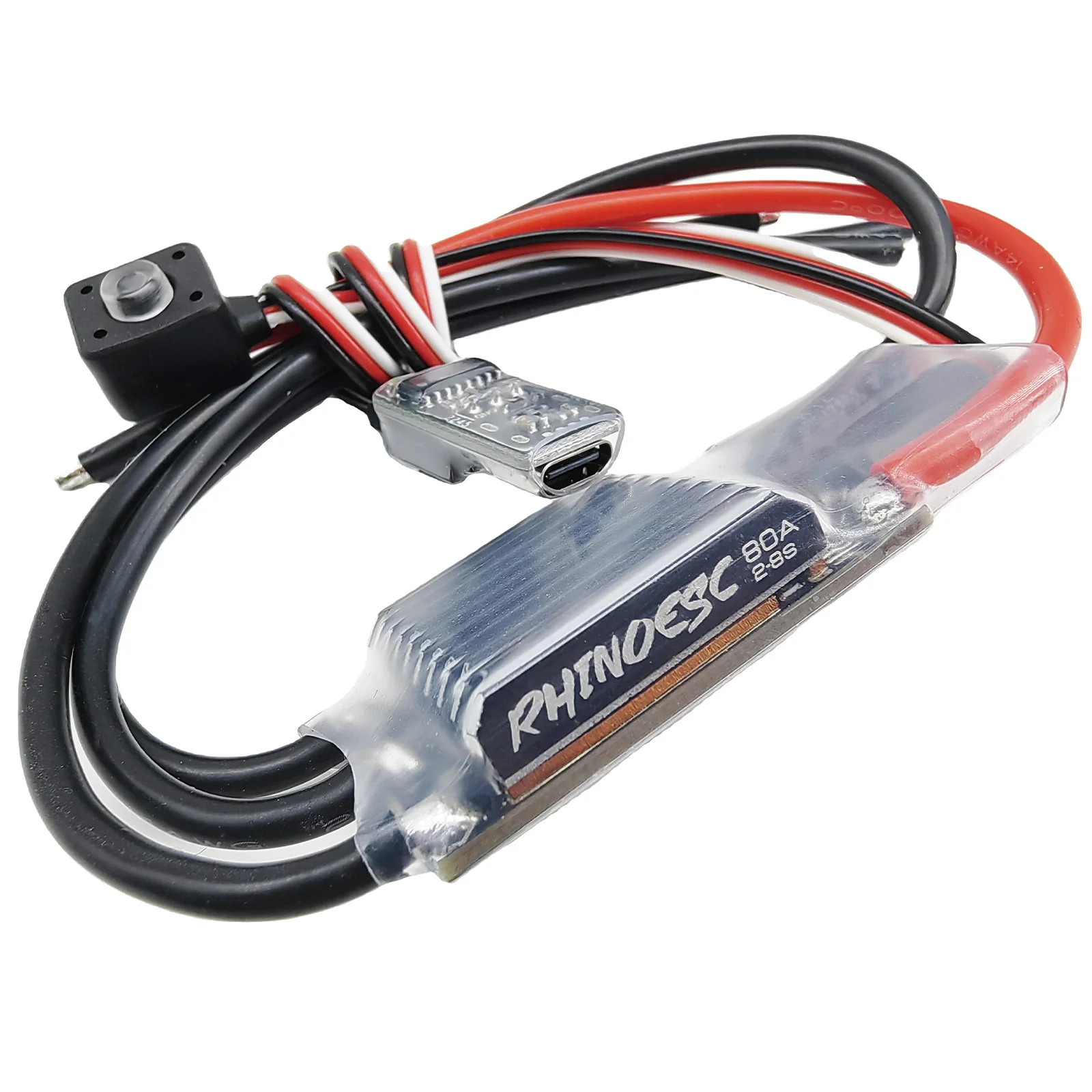 RhinoESC RC AM32 Crawler ESC Power System Brushless Motor Combo 80A for RC Crawler Car Axial SCX10 Traxxas TRX-4 TRX-6