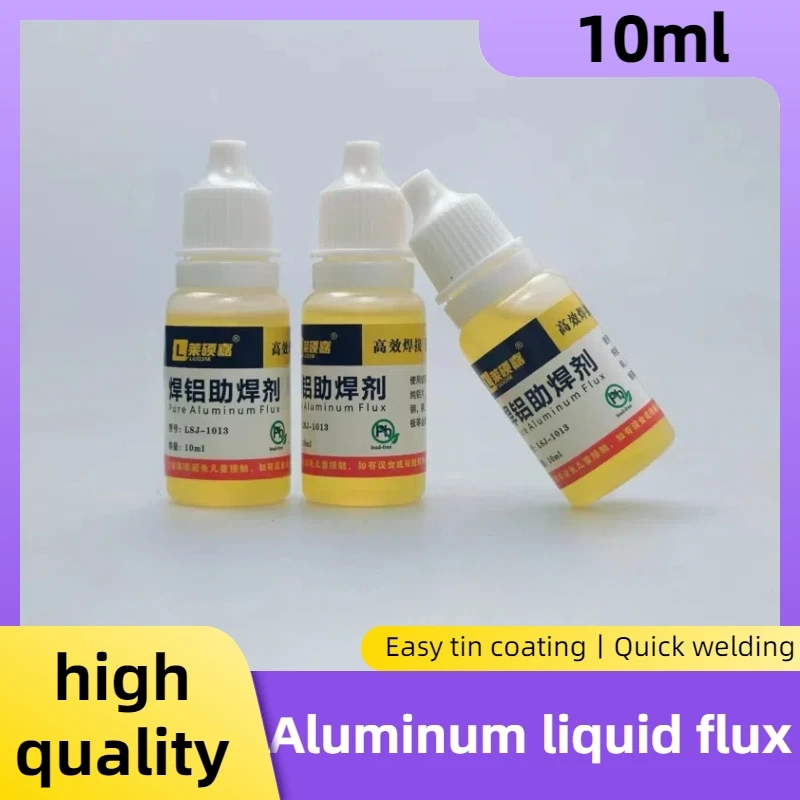 fluxo liquido de aluminio no clean solda sem lavagem oleo de solda de metal inodoro alta qualidade garrafa 10ml 01