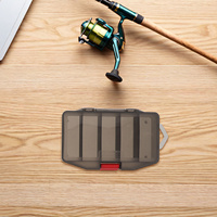 3Pcs Fishing Lure Storage Case 7.86x5.7x6.68 Inch Small Tackle Organizer Box Transparent Lid Multiple Compartments for Soft