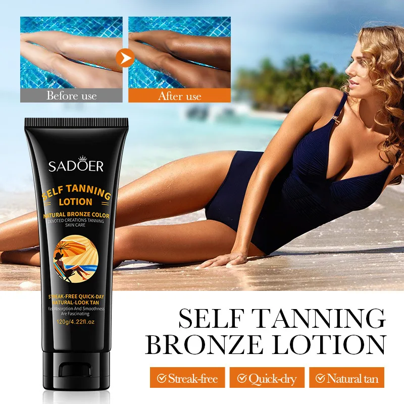 Self Tanning Lotion Self Tanner Flawless Self Tanning Lotion Fake Tan Sunless Tanner For Face And Body Not Block Pores 120g