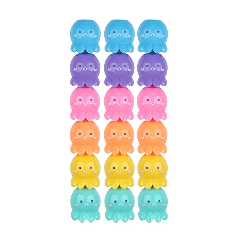 Cute Octopus Color Highlighter Marker Pens Set Fluorescent Spot Liner for Highlighting Drawing Kids Gift School Supplies F7010 image 4