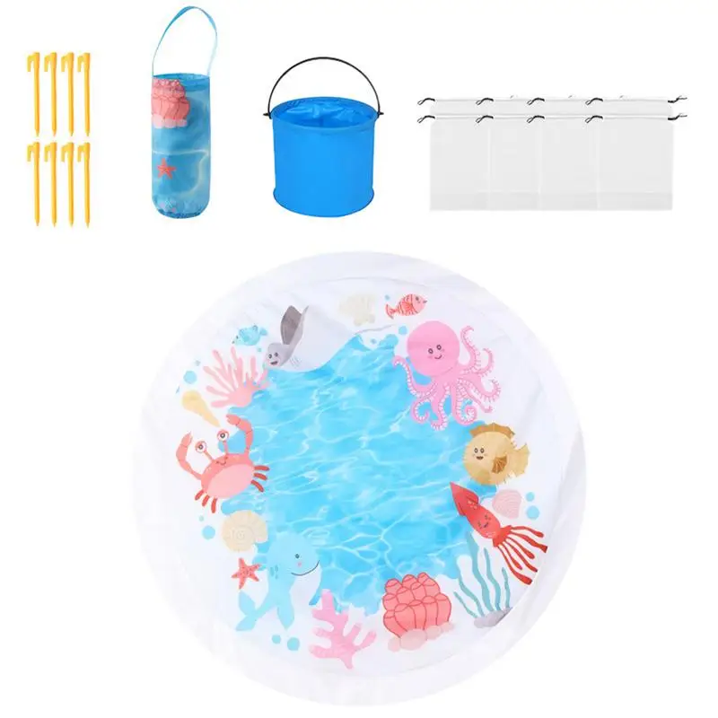 

Beach Pool For Toddler Childs Beach Blanket Kiddie Pools With Water Bucket Sandproof Water Play Summer Toy For Boys Girls Child