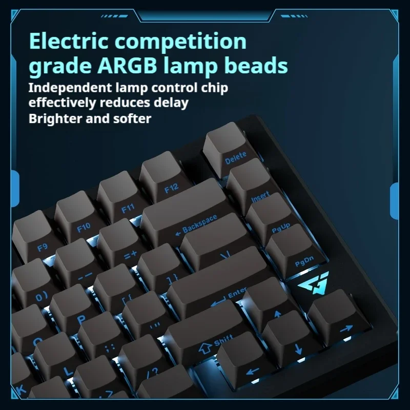 ATK VXE V75X لوحة المفاتيح الميكانيكية لوحة مفاتيح الألعاب المخصصة ثلاثة أوضاع توصيل مفتاح كامل قابل للتبديل السريع ملحقات ألعاب الرياضات الإلكترونية