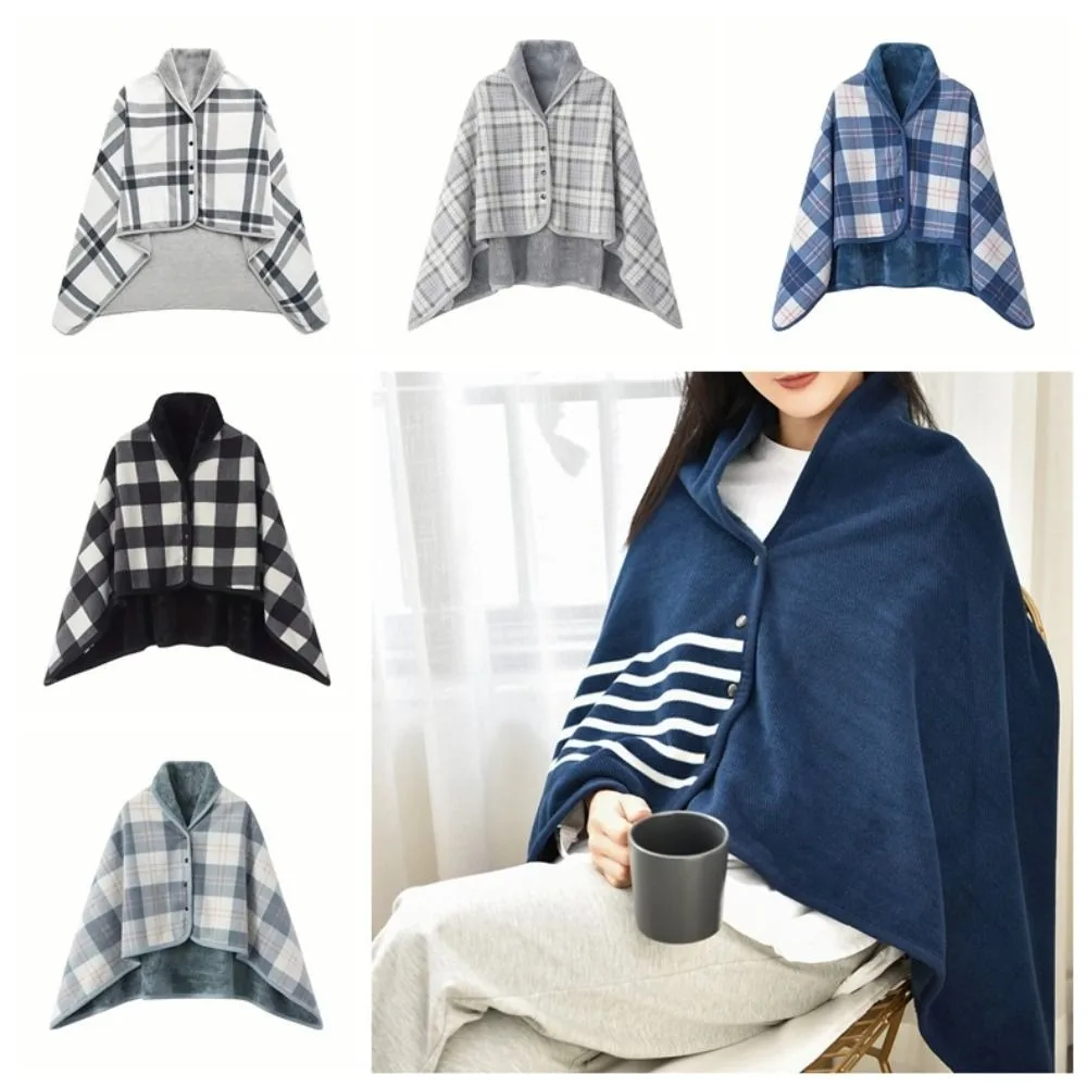 

140*100 см мягкое утолщенное фланелевое одеяло, шаль, теплая накидка в полоску, теплая шаль, плащ, носимый шарф, женский шарф для спальни