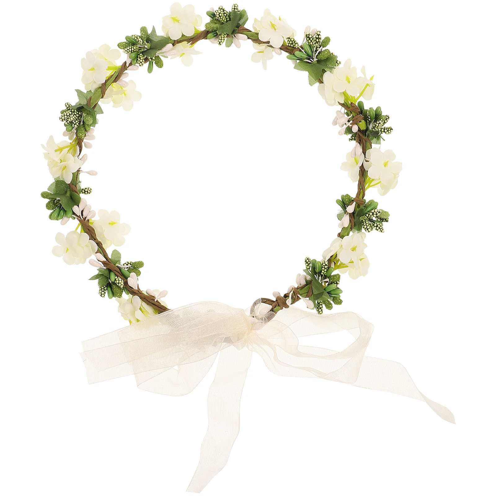 

Bride Headband For Woman Bridal Hairband Flower Hair Accessories Headwear Flower Garland