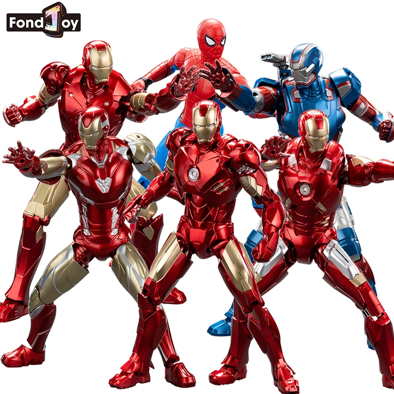 Nuevo Fondjoy Marvel Infinite Legend Series escala 1/12 16cm Iron Man Mk3 Mk4 MK7 figuras de acción juguete de ensamblaje regalos coleccionables para niños