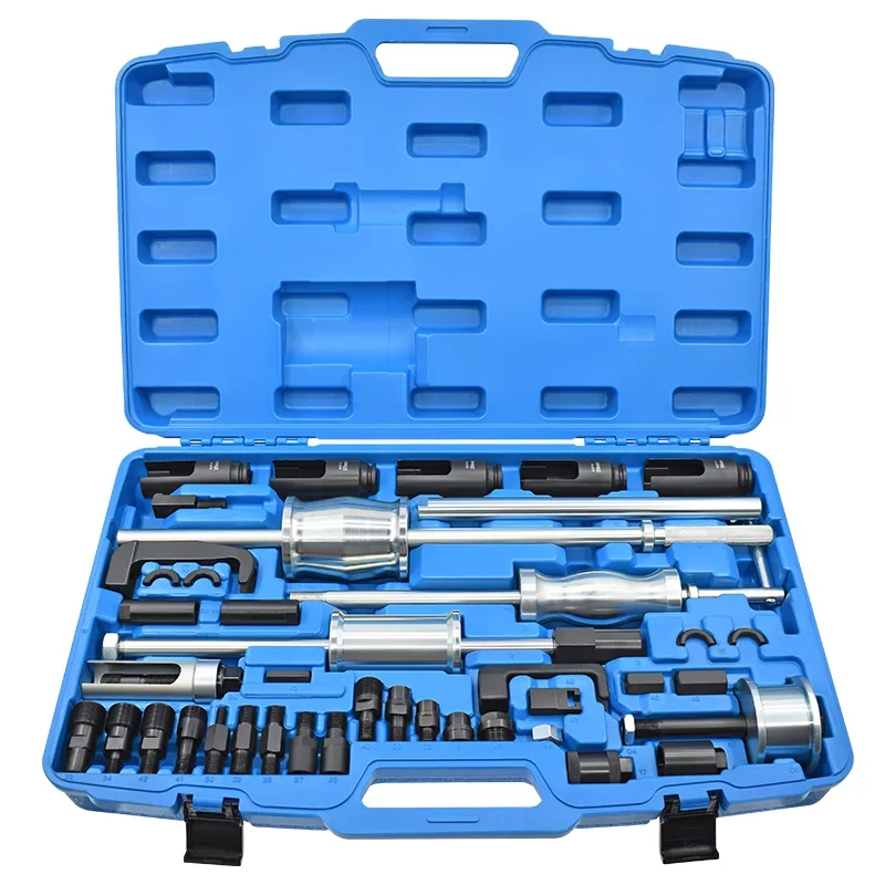 High Quality 40-Piece Auto Truck Diesel Injector Puller Extractor Set Steel Slide Hammer Tool for Diesel Engines Tire Repair