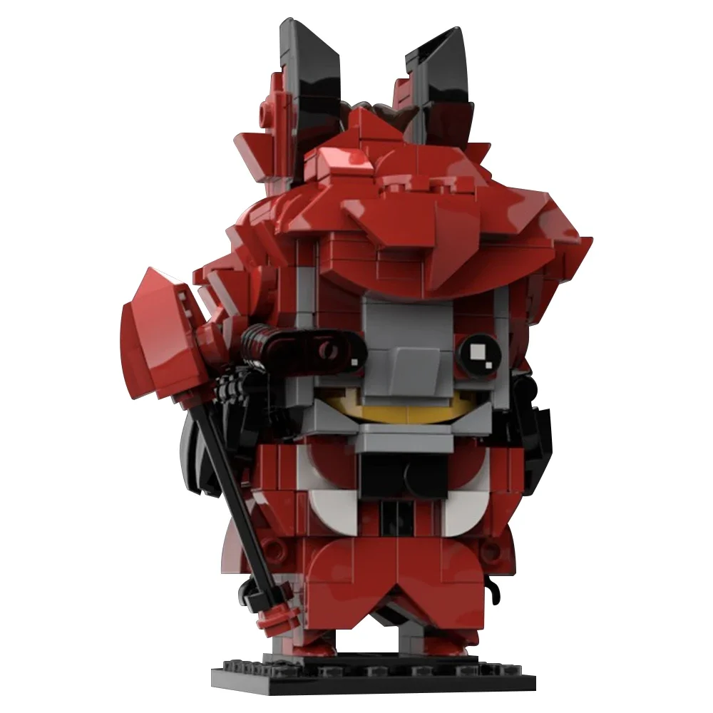 MOC-Bloco de Construção de Hotel Hell Bricks para Crianças, Action Figure, Alastor, Lucifer Final Brickheadz, Animar Presentes, Brinquedo