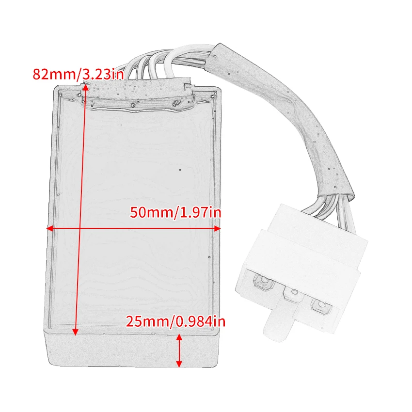 Unit CDI COMP For Kawasaki KZ250  KLT250 KLT200 KLT200-A2-A3 KLF300 Bayou A 300 OEM:21119-1025 21119-1065 21119-1193 - view 3