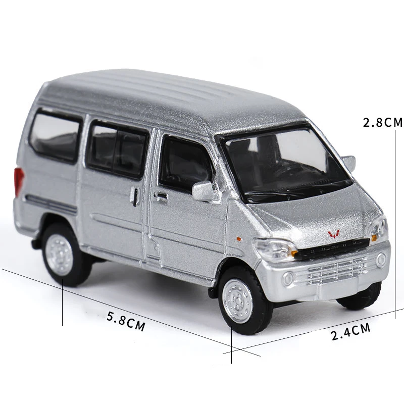 JKM 1/64 Wuling escala Van aleación modelo 4 colores colección juguetes para niños adornos nuevo