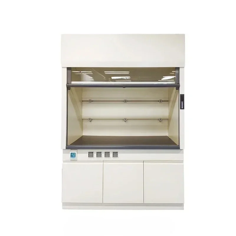White Plastic Louvered Vent Hood Laboratory Cost Portable Exhaust Cabinet Chemical Lab Scrubbers Fume Hoods Extractor