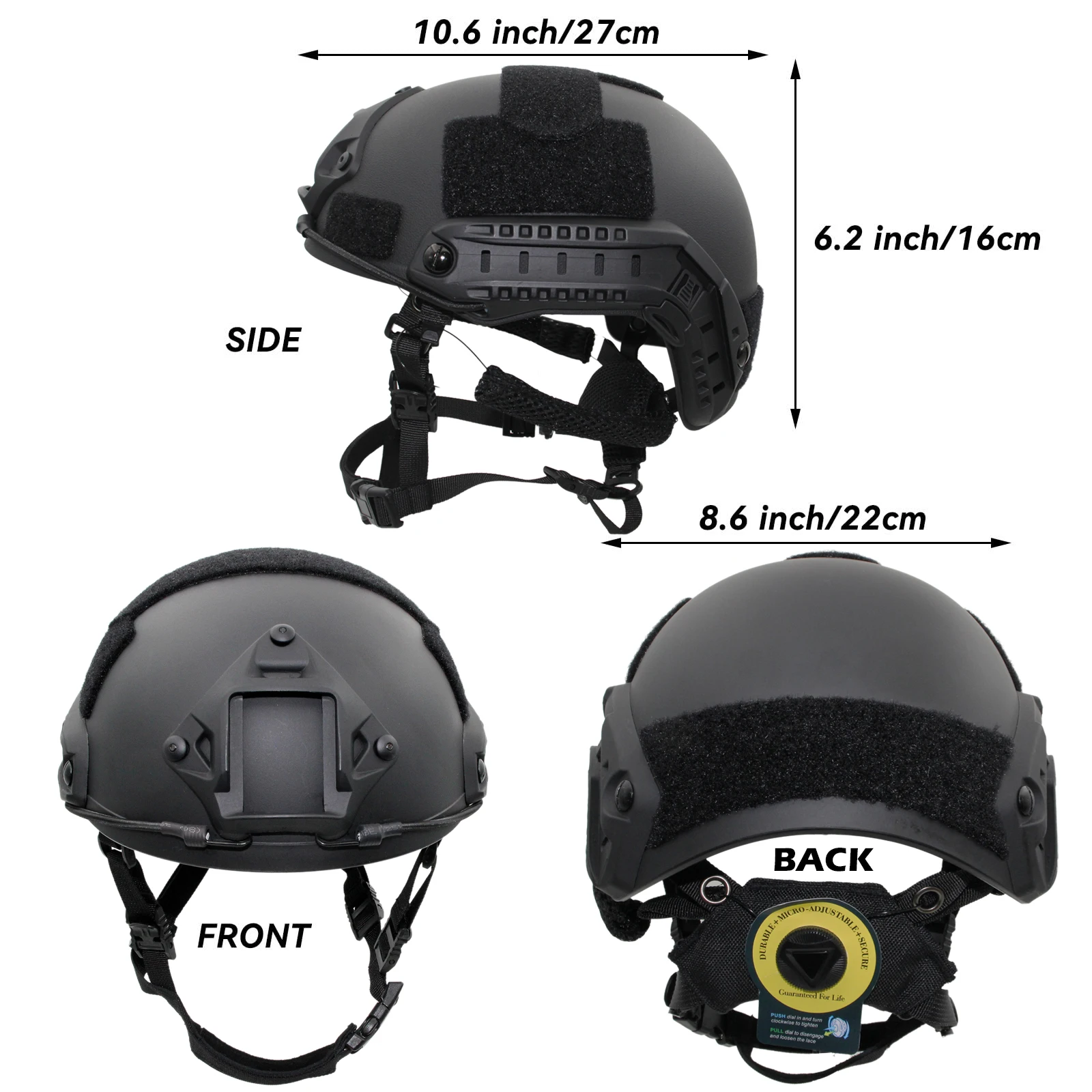 Imagem -02 - Joaxor-tactical Capacete Rápido para Airsoft Paintball Alta Potência Forte Sistema de Suspensão para Esportes Caça cs Jogo