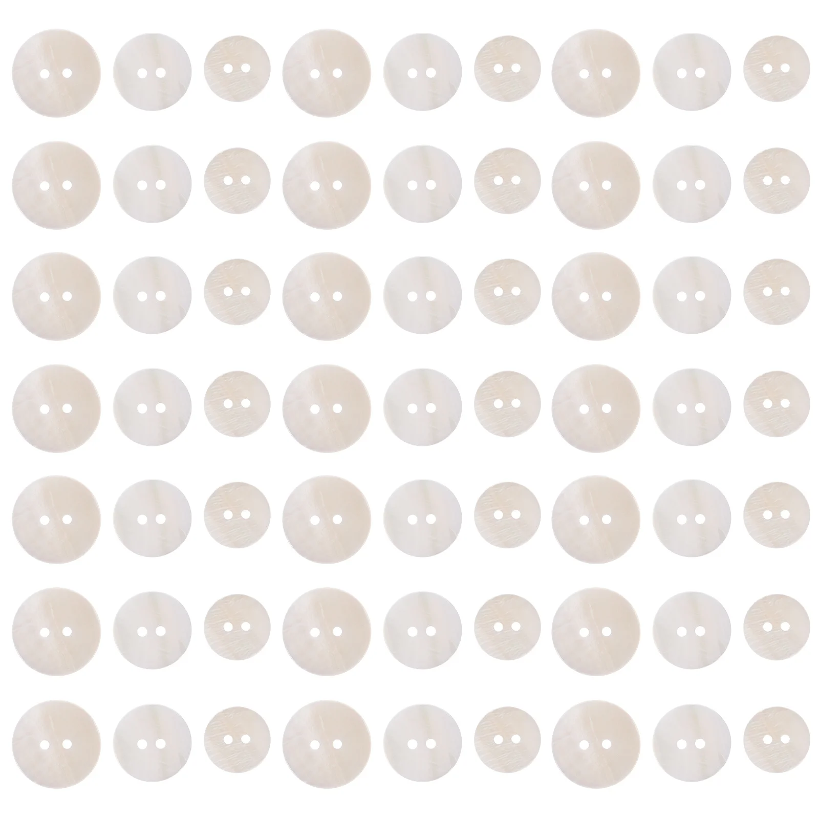 

60Pcs Shell Buttons Sewing Buttons for Crafts Easy to Use Holes Button Decorative Button for Kids Family Friends Christmas