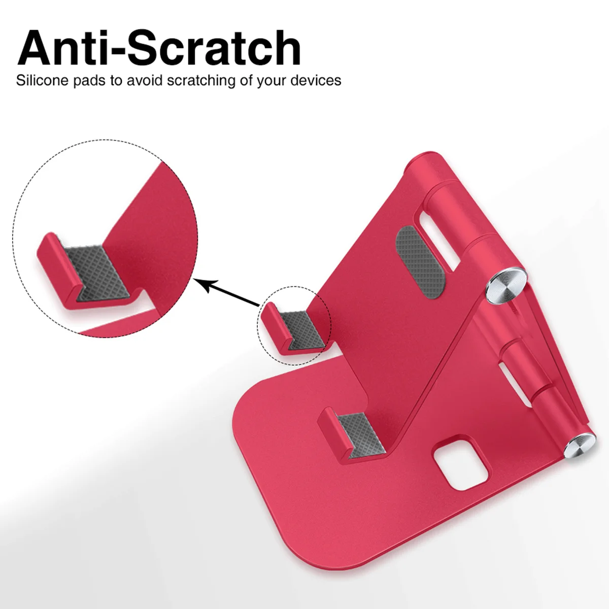 

Tablet Cell Phone Car Holder for Aluminum Adjustable Stand Desktop Lazy Bracket