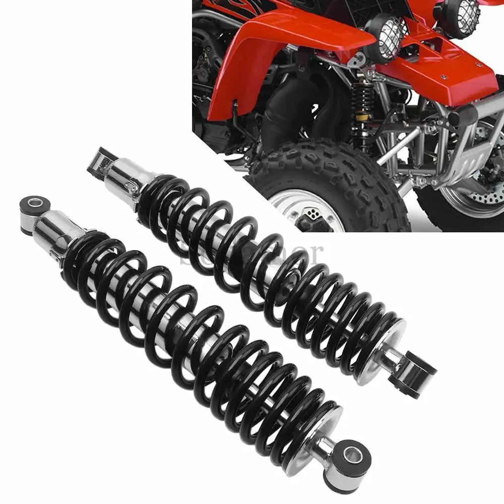 

370mm Front Air Front Shocks Absorbers Black Steel Aluminium Alloy ATV UTV Accessory Fit For Yamaha Banshee 350 YFZ350 2005