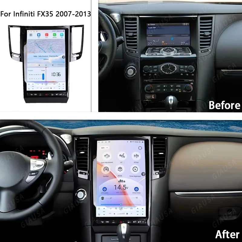 

14.5 " Android 13 Car Radio Multimedia Video Player For Infiniti G4 G25 G35 G37 2007 2008 -2013 GPS Navigation Wireless Carplay