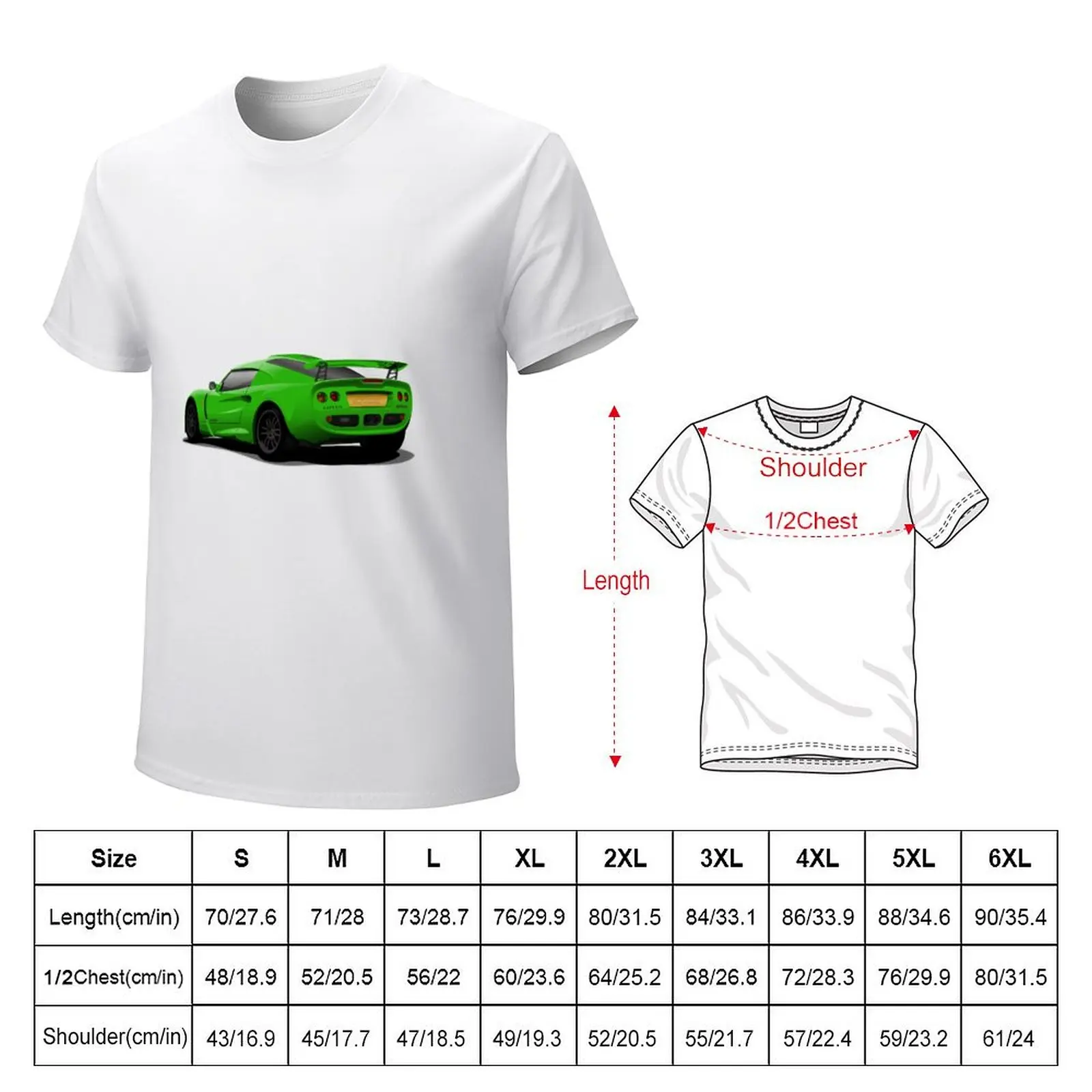 Green Sports Car Supercar - British Designed and Built S1 EXG T-shirt kawaii clothes hippie clothes men clothings