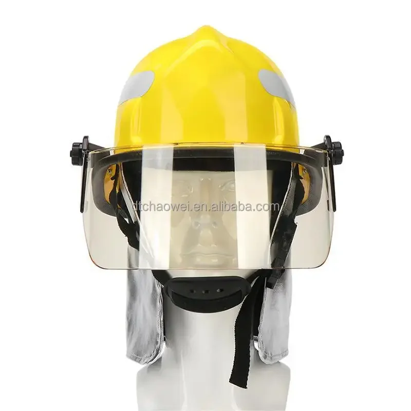 

Good Quality Fireman Protective Firefighter Using American Type F3 Fire Fighting Helmet